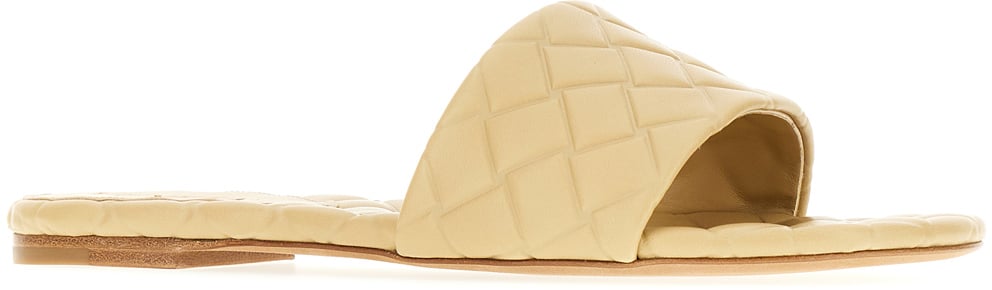 Bottega Veneta Bottega Veneta Amy Leather Sandals Beige