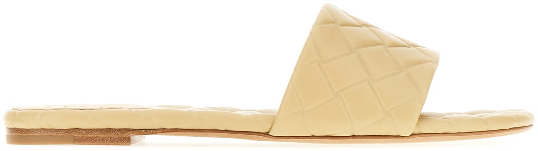 Bottega Veneta Bottega Veneta Amy Leather Sandals Beige