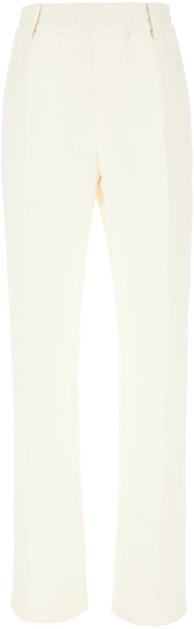 Burberry Burberry Ivory canvas pants Neutraal