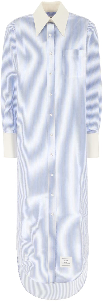 Thom Browne Thom Browne Embroidered cotton shirt dress Divers