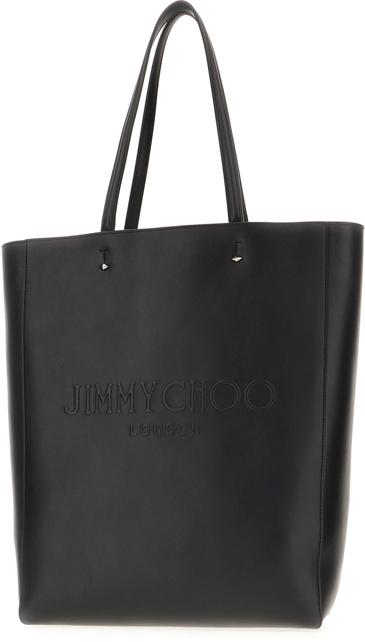 Jimmy Choo Jimmy Choo Black leather Lenny shopping bag Zwart