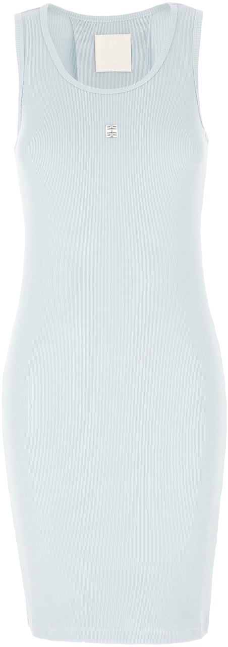 Givenchy Givenchy Light blue stretch cotton dress Lichtblauw