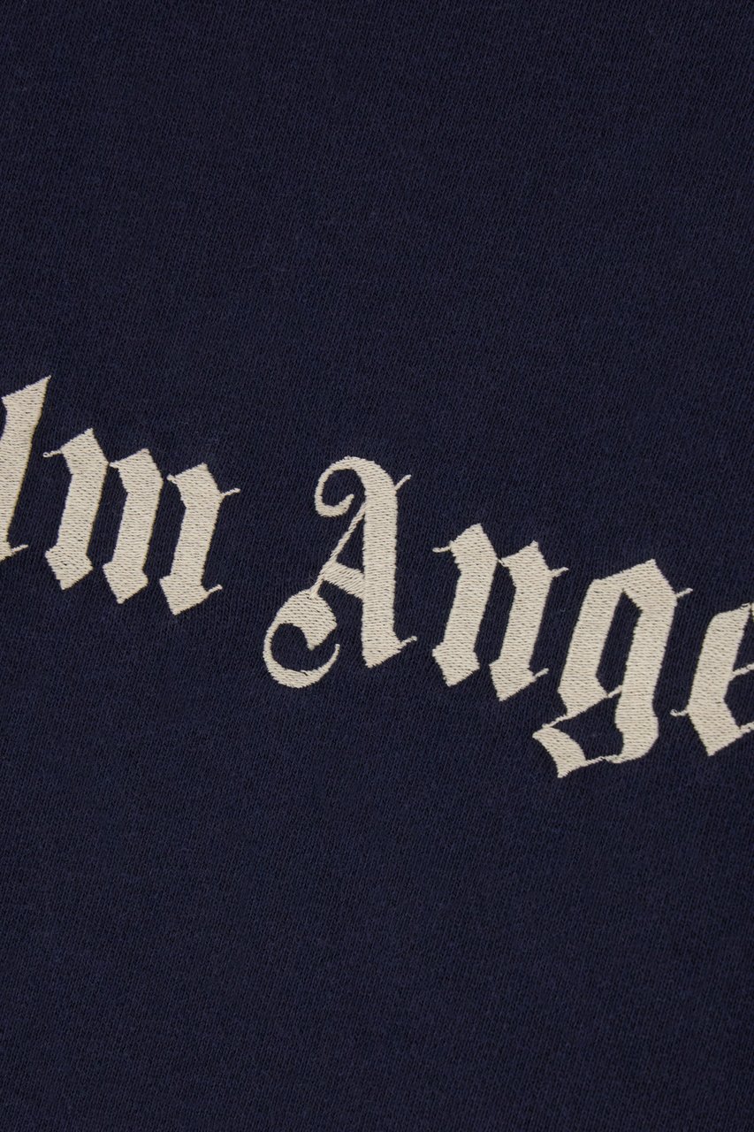 Palm Angels Palm Angels Navy blue cotton oversize sweatshirt Blauw