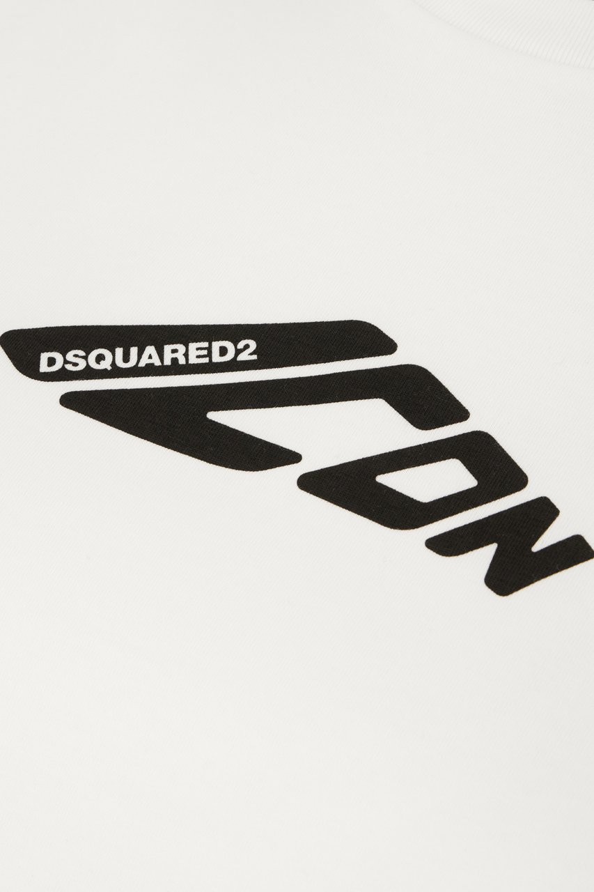 Dsquared2 T-Shirt con Logo Wit