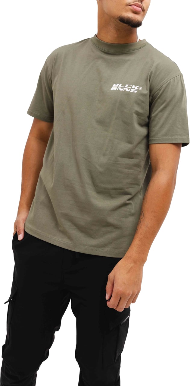 Black Bananas Initial T-shirt Heren Groen Groen