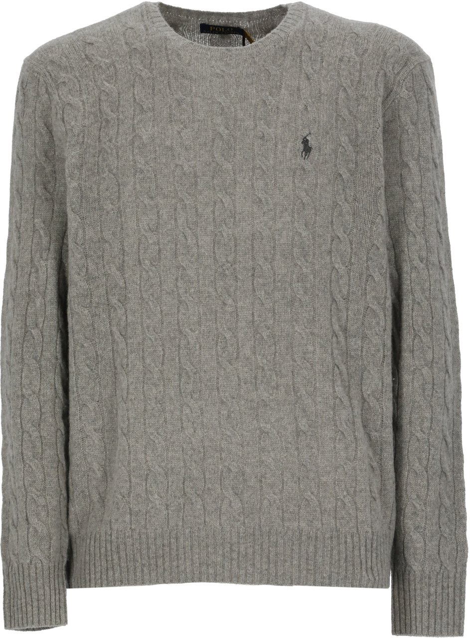Ralph Lauren Cable knit sweater Grijs