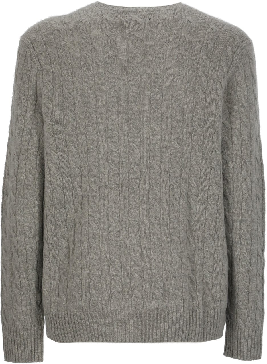 Ralph Lauren Cable knit sweater Grijs