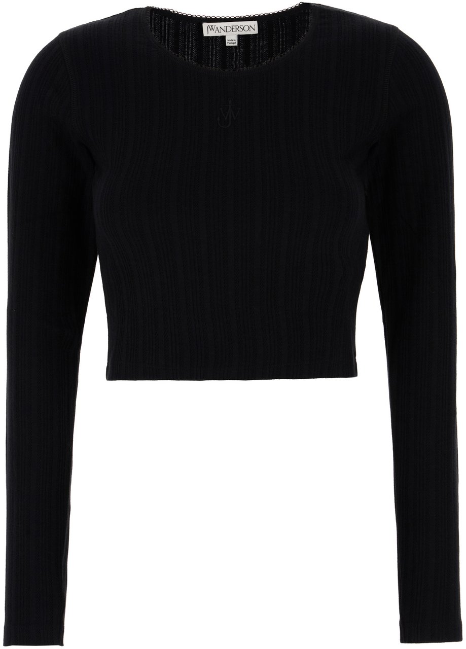 J.W. Anderson J.W. Anderson Black cotton top Zwart
