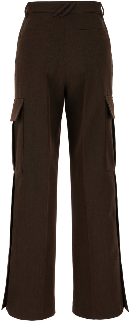Burberry Burberry Chocolate wool pants Bruin