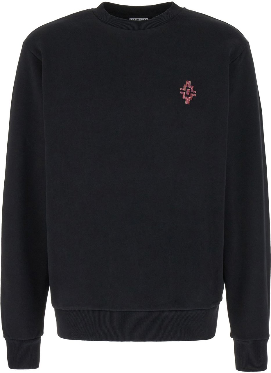 Marcelo Burlon Marcelo Burlon Black stretch cotton sweatshirt Zwart