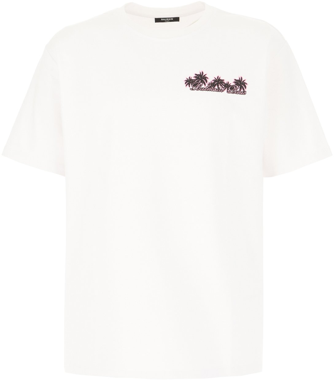 Balmain Balmain White cotton t-shirt Wit