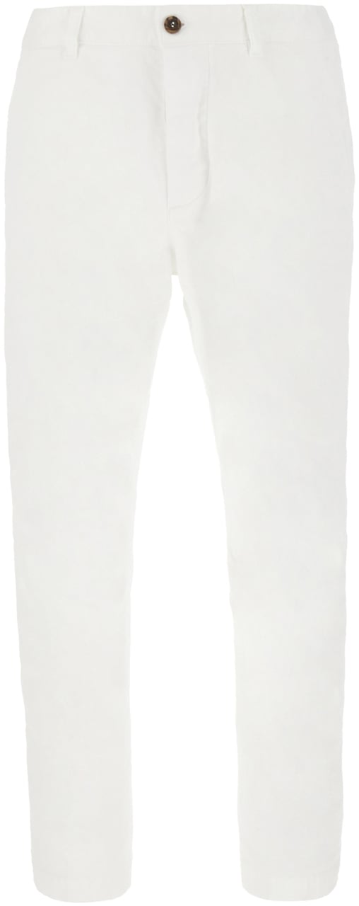 Dsquared2 Dsquared2 White cotton stretch chino pants Wit