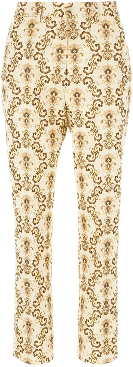 Etro Etro Embroidered polyester blend pants Divers