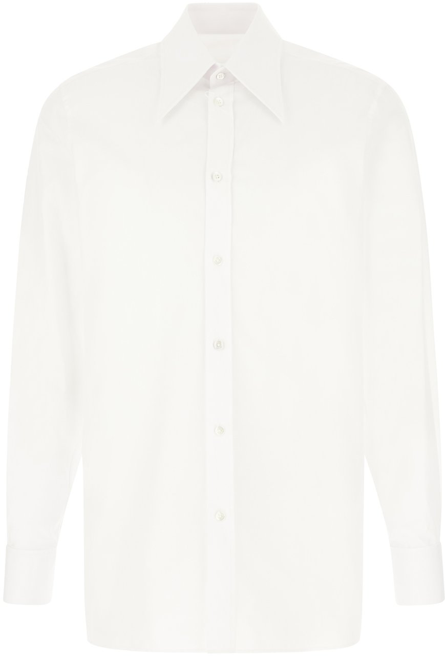Maison Margiela Maison Margiela White poplin shirt Wit