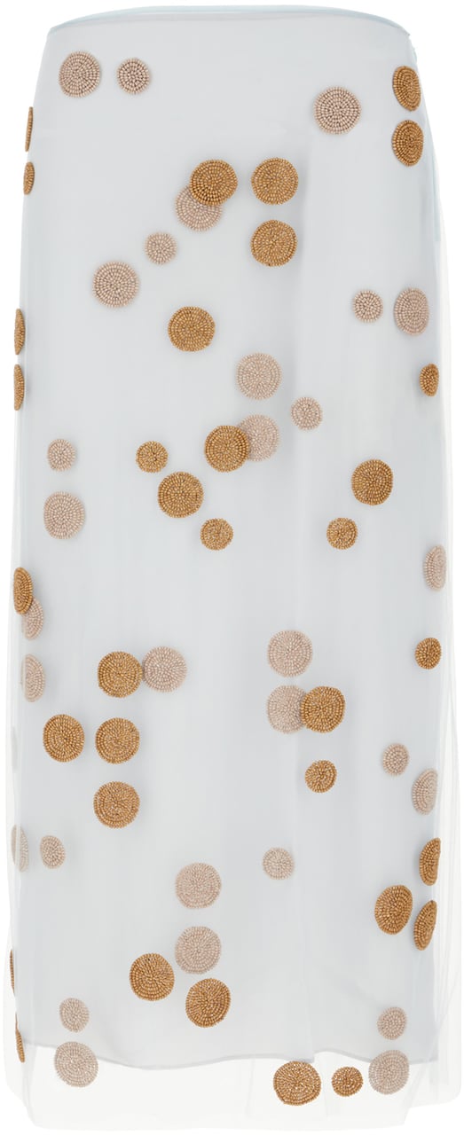Fendi Fendi Pastel light blue tulle skirt Lichtblauw