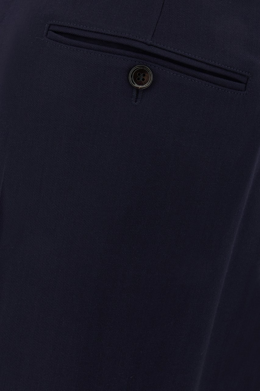 AMI Paris AMI Paris Midnight blue viscose blend pants Blauw