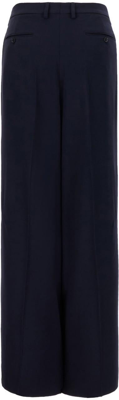 AMI Paris AMI Paris Midnight blue viscose blend pants Blauw