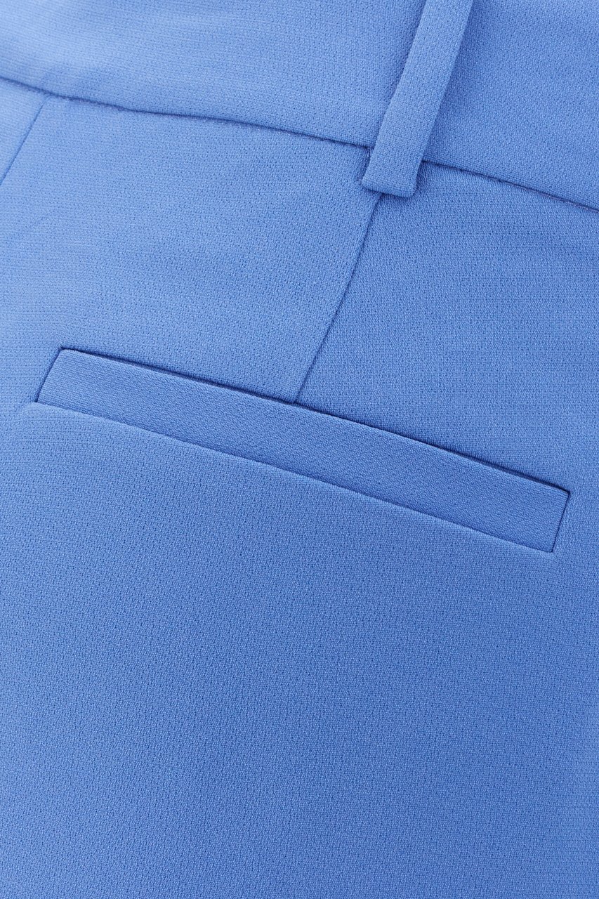 Michael Kors Michael Kors Cerulean blue triacetate blend pant Lichtblauw