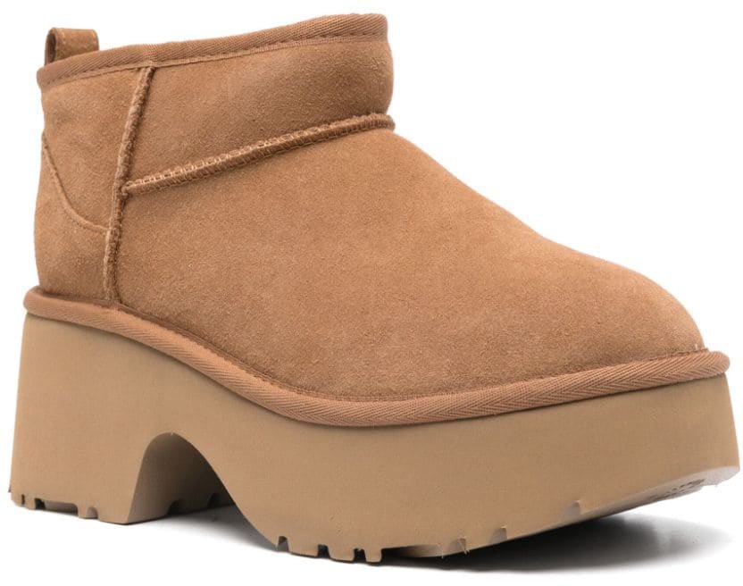 UGG Dames Ultra Mini New Height Chestnut Beige