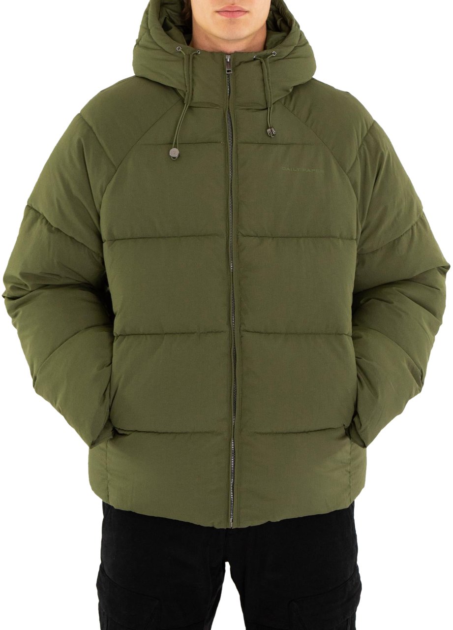 Daily Paper Heren Relaxed Puffer Groen Groen