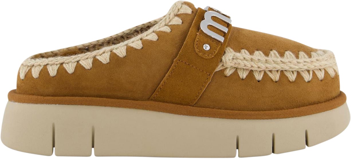 MOU Dames Bounce Clog Cognac Bruin