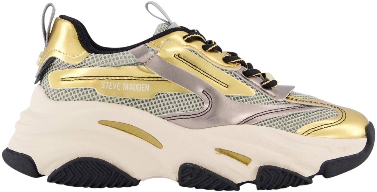 Steve Madden Dames Possession-E Sneaker Metallic Grijs