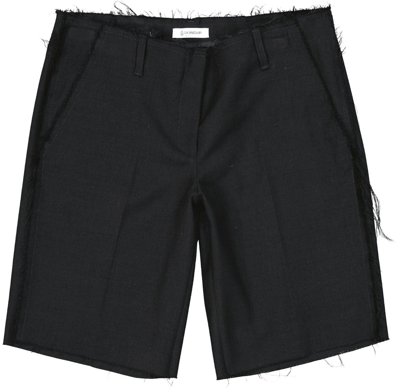 Dondup Dondup Virgin Wool Shorts Zwart