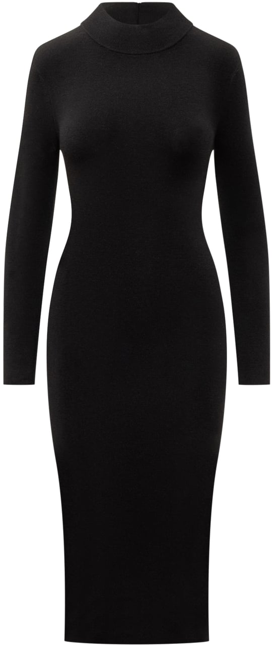 Michael Kors Michael Kors Black stretch wool blend dress Zwart