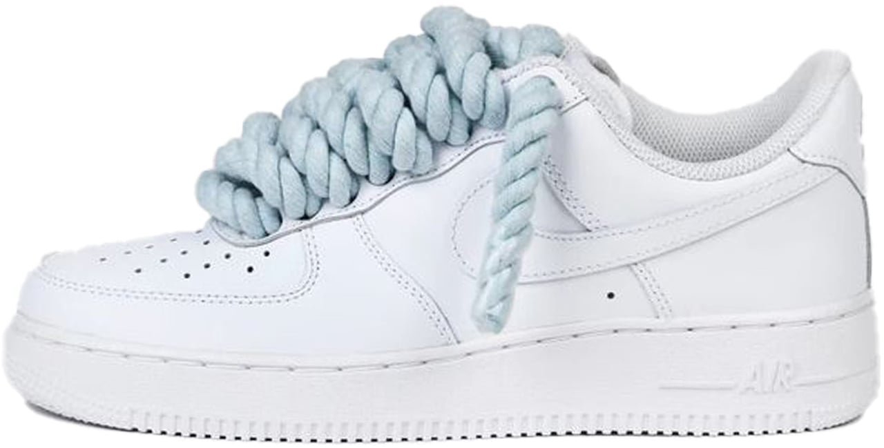 Nike Nike Air Force 1 Low Rope Laces Baby Blue Custom Divers