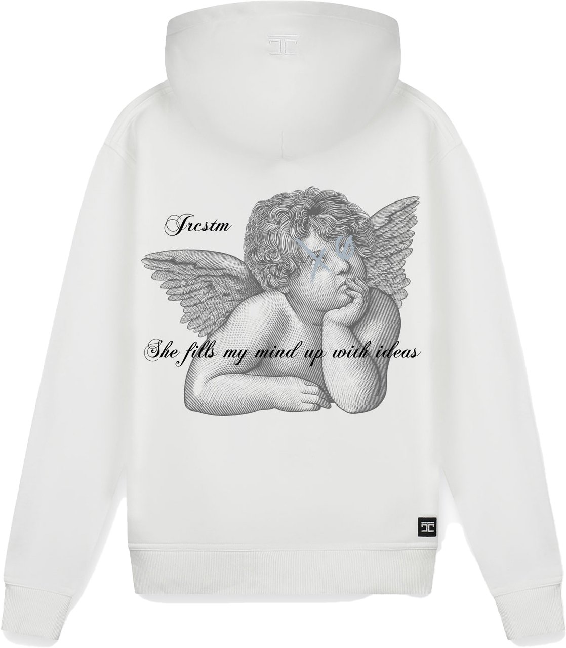 JORCUSTOM Angel Slim Fit Hoodie White Wit