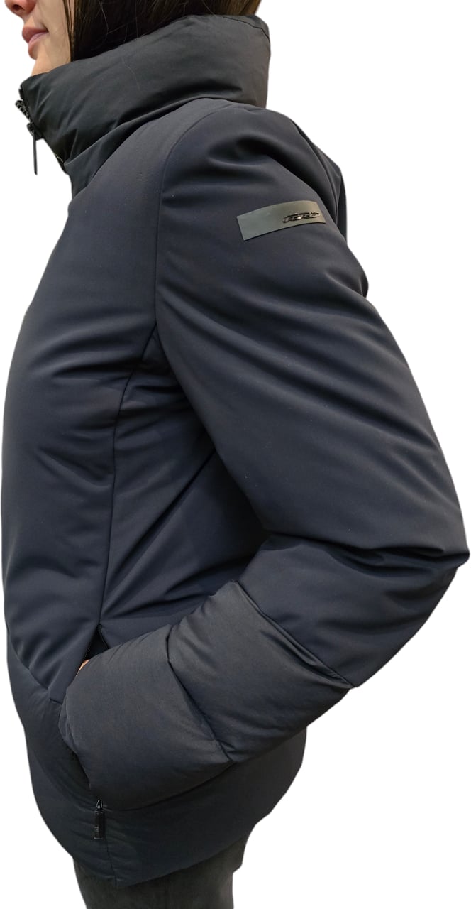 RRD Doudoune courte col montant bi matière Blue Black RRD Roberto Ricci Designs Femme 506 60 Divers