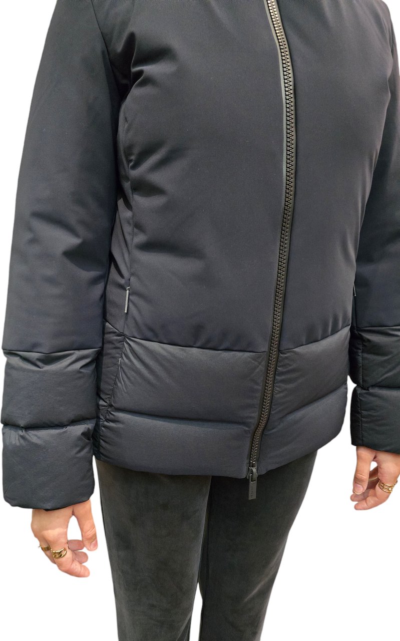 RRD Doudoune courte col montant bi matière Blue Black RRD Roberto Ricci Designs Femme 506 60 Divers