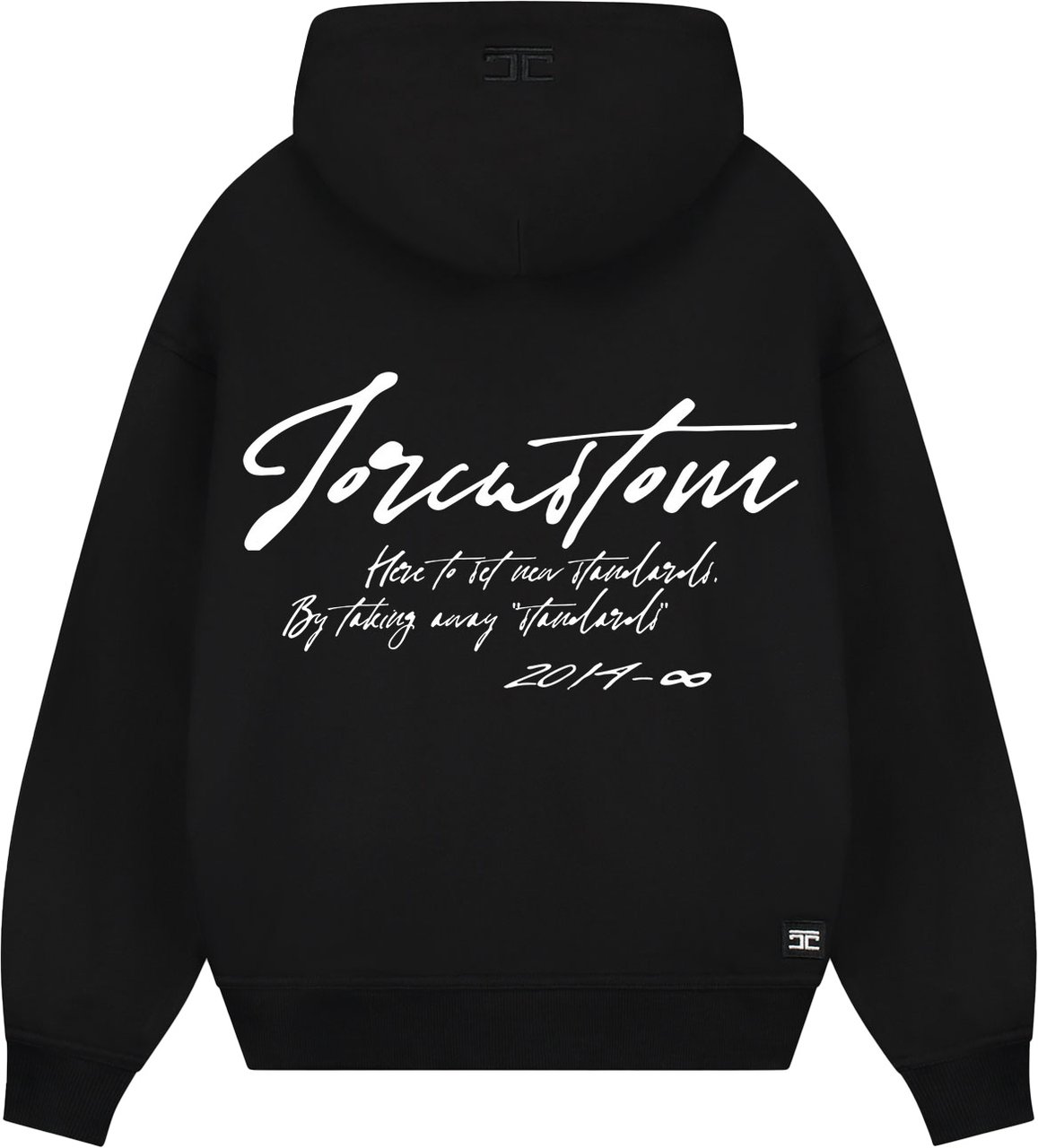 JORCUSTOM NewStandards Oversized Hoodie Black Zwart