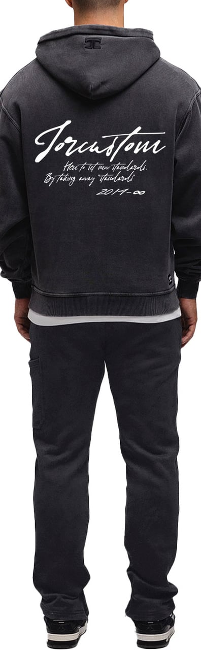 JORCUSTOM NewStanda Oversized Hoodie AcidGrey Grijs