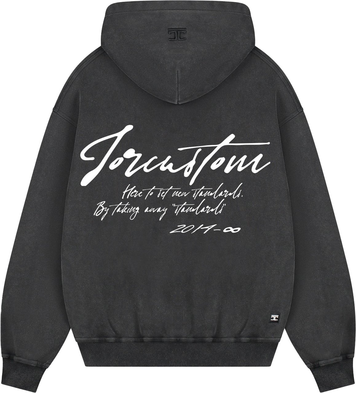 JORCUSTOM NewStanda Oversized Hoodie AcidGrey Grijs