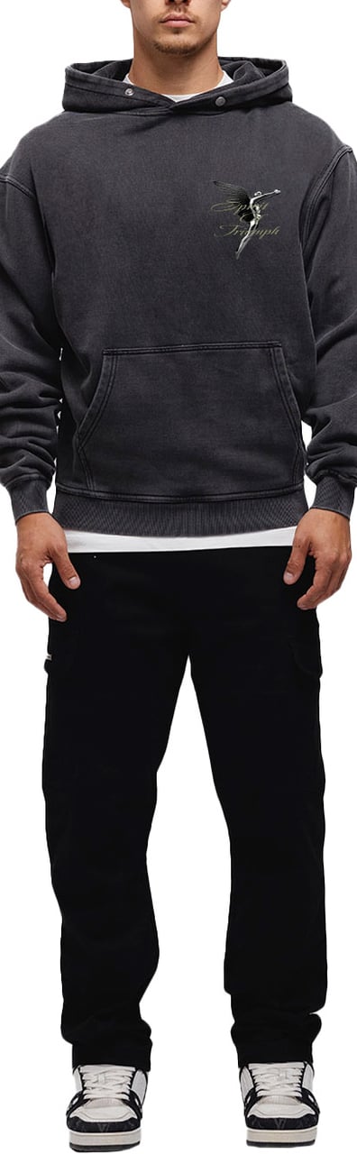 JORCUSTOM Triumph Oversized Hoodie AcidGrey Grijs