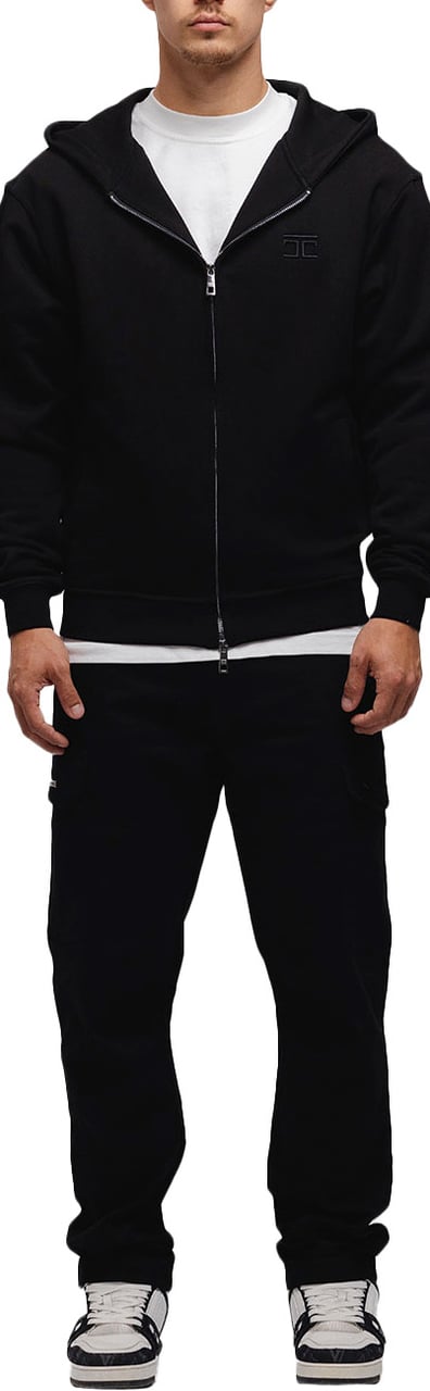 JORCUSTOM Angel Zipped Hoodie Black Zwart