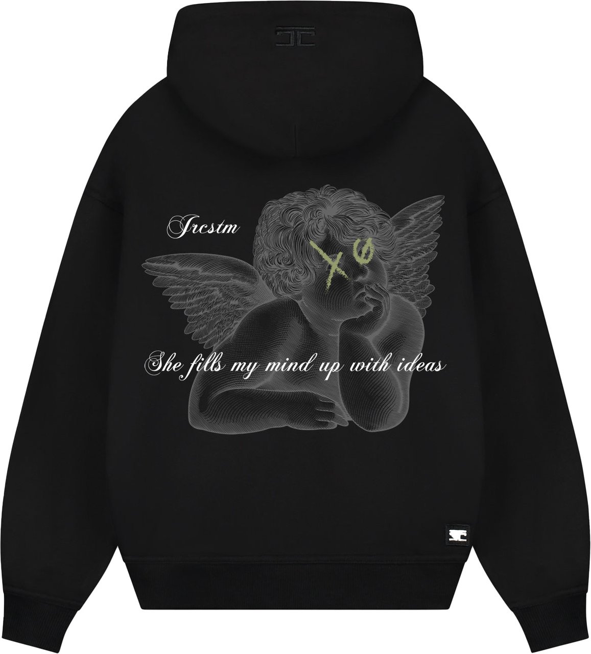JORCUSTOM Angel Zipped Hoodie Black Zwart