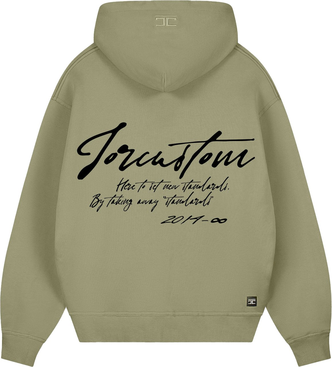 JORCUSTOM NewStandards Zipped Hoodie Olive Groen