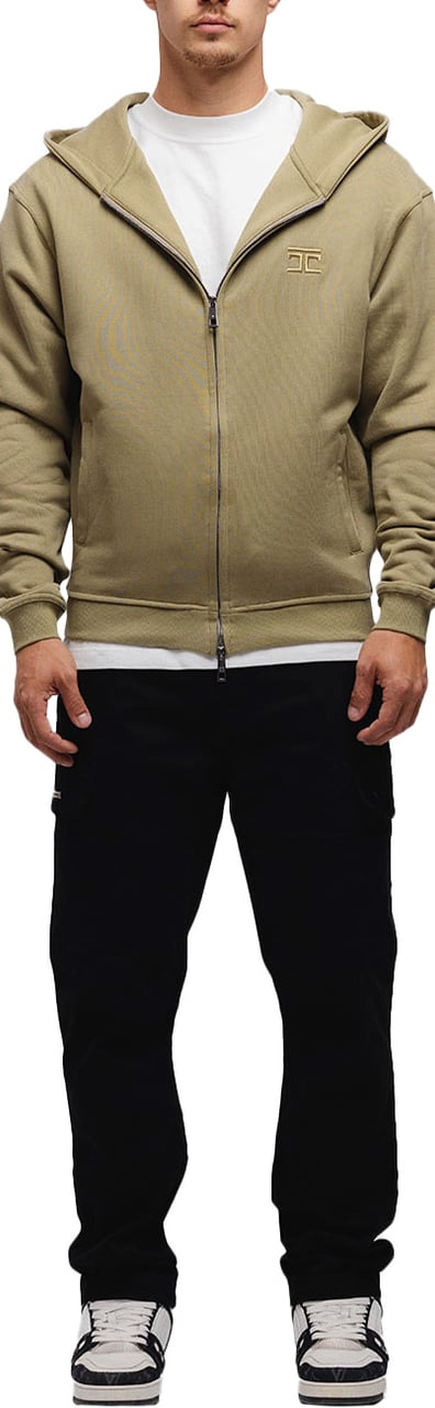 JORCUSTOM SpiritOfLove Zipped Hoodie Olive Groen