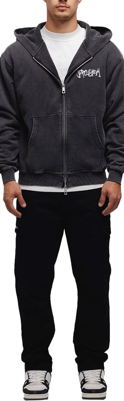 JORCUSTOM Jct Zipped Hoodie AcidGrey Grijs
