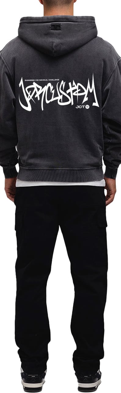 JORCUSTOM Jct Zipped Hoodie AcidGrey Grijs