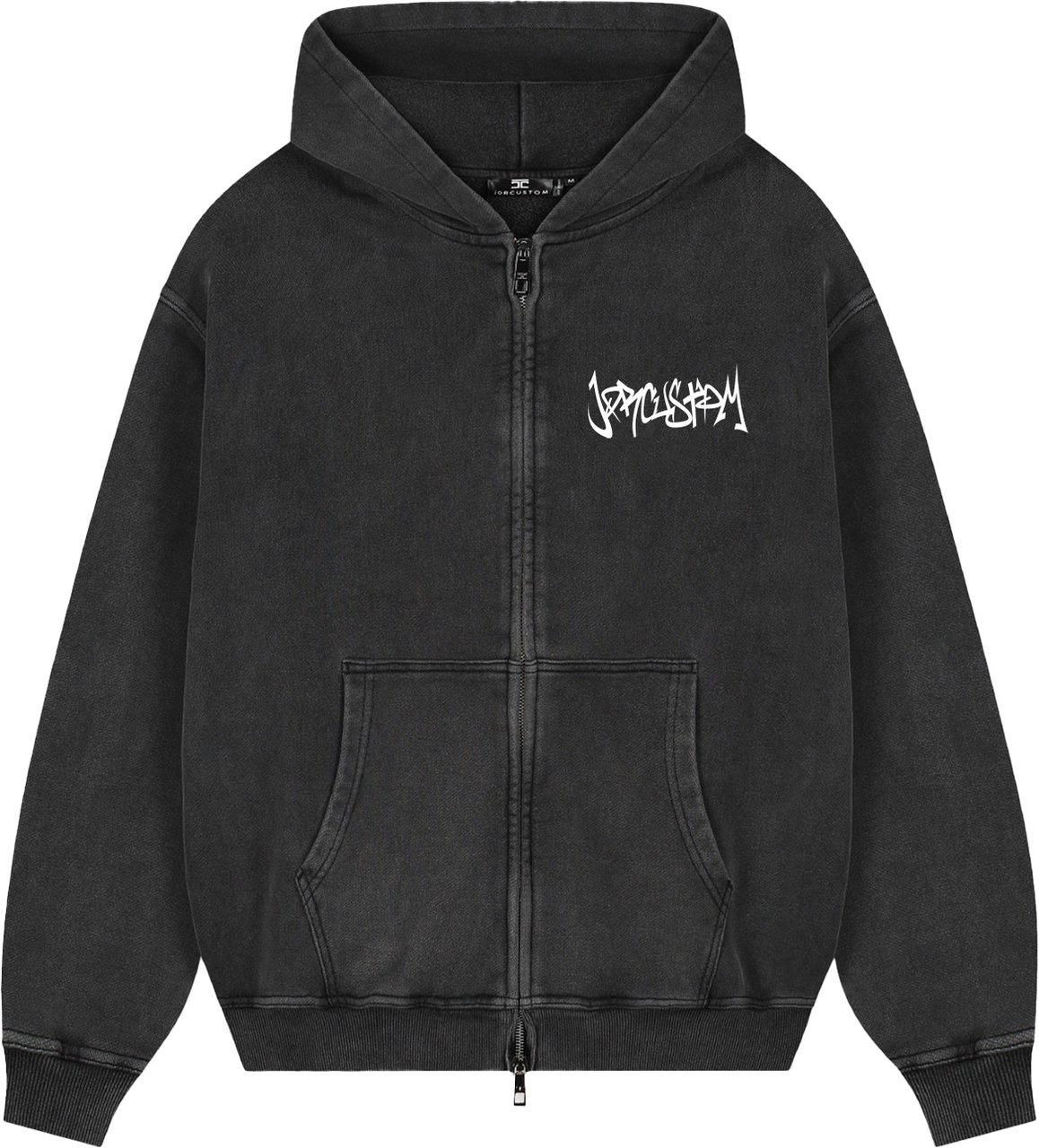 JORCUSTOM Jct Zipped Hoodie AcidGrey Grijs