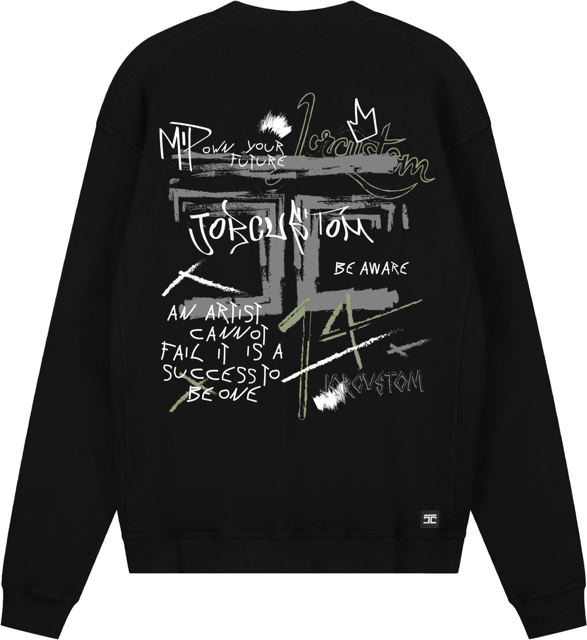 JORCUSTOM Artist Crewneck Sweater Black Zwart