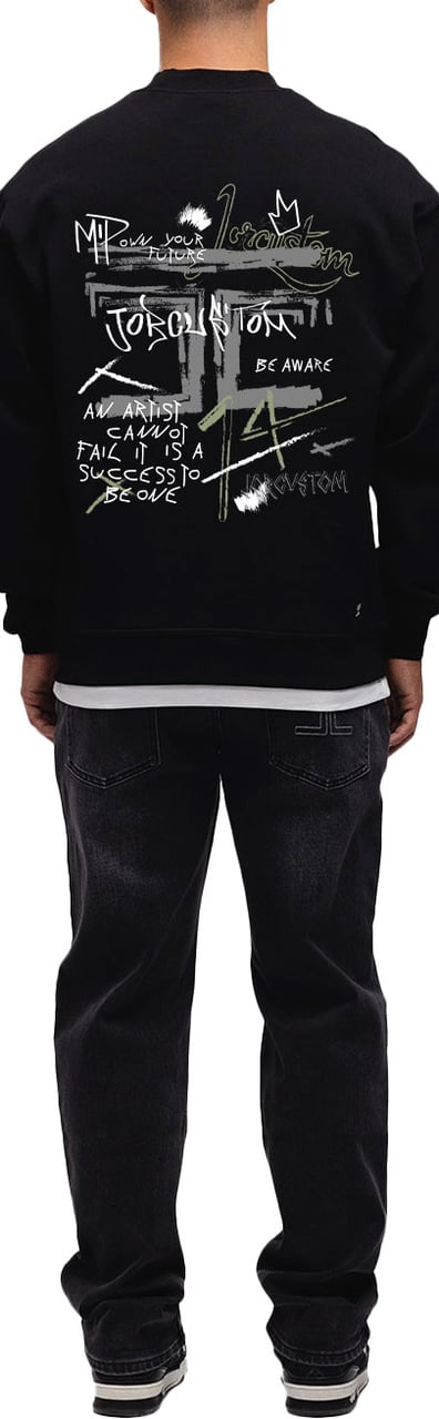 JORCUSTOM Artist Crewneck Sweater Black Zwart