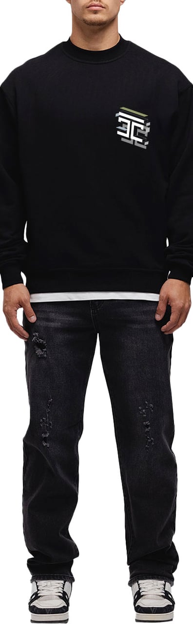 JORCUSTOM Assembly Crewneck Sweater Black Zwart