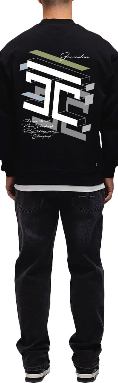 JORCUSTOM Assembly Crewneck Sweater Black Zwart