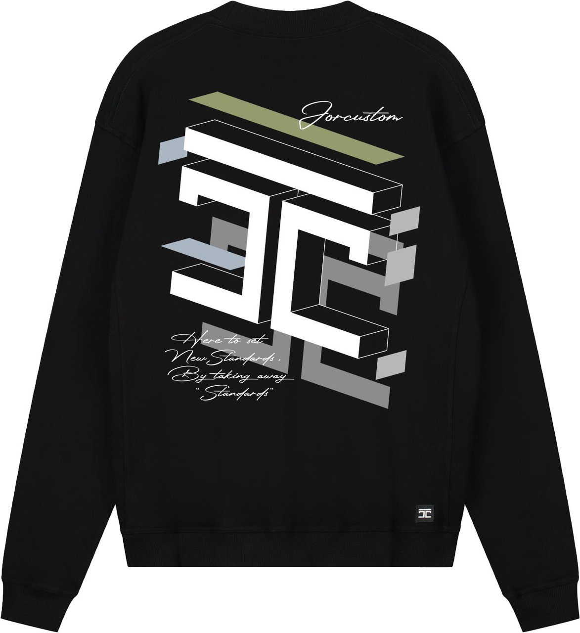 JORCUSTOM Assembly Crewneck Sweater Black Zwart