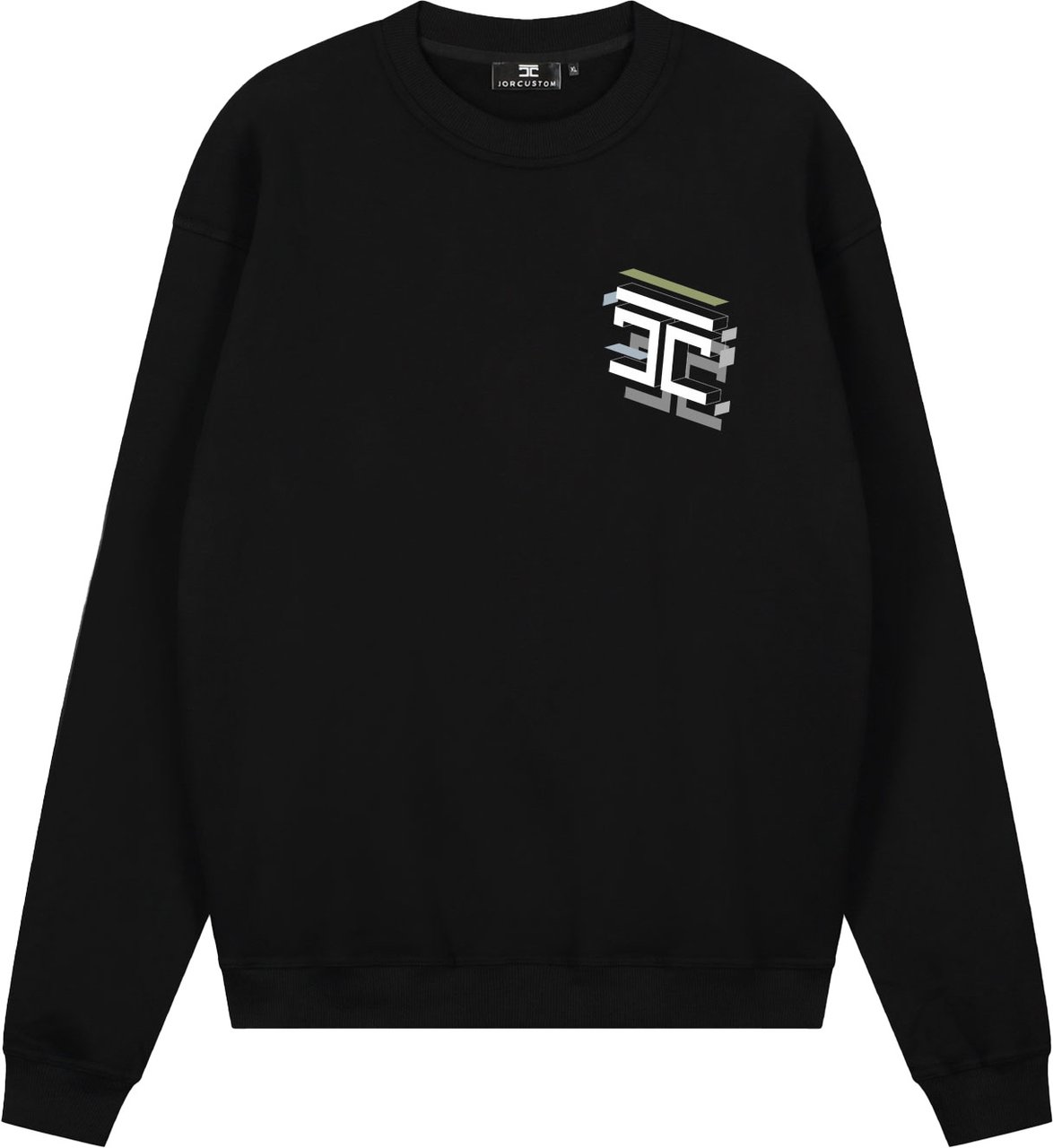 JORCUSTOM Assembly Crewneck Sweater Black Zwart