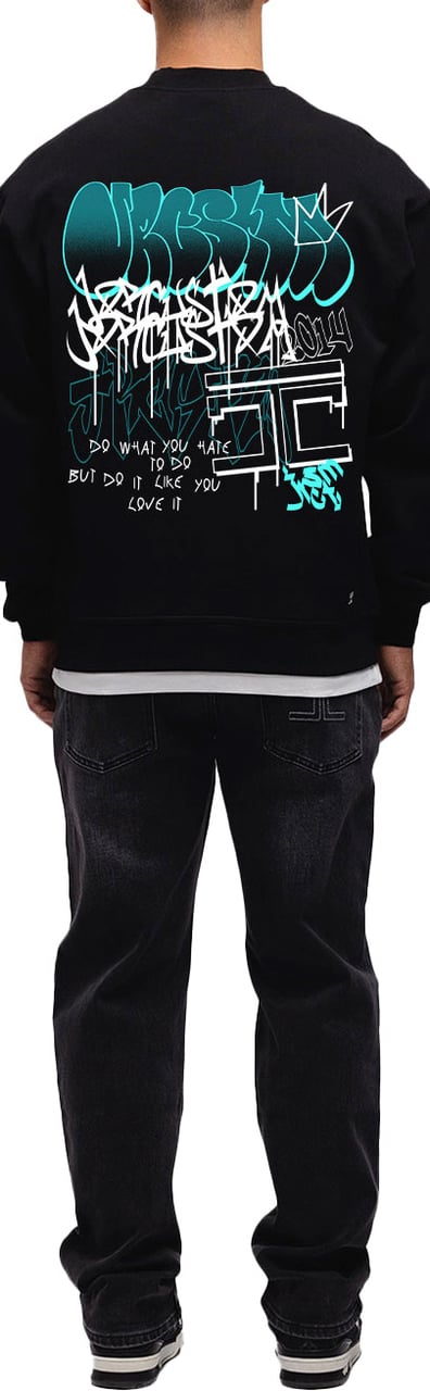 JORCUSTOM Bubble Crewneck Sweater Black Zwart